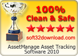 AssetManage Asset Tracking Software 2010 Clean & Safe award
